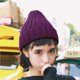 thumbnail image 3 of Minnieouse Sombrero Unisex mezclas de algodón sólido cálido HIP HOP sombreros de punto hombres gorras de invierno mujeres Skullies gorros para Sombreros morado oscuro Minnieouse AP000123-03, 3 of 6