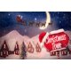 thumbnail image 3 of Telón de Fondo Ciudad de Navidad ABPHQTO 150x220 cm Invierno Nieve Papá Noel Reno Trineo Árbol de Navidad, 3 of 3