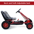 thumbnail image 2 of Amijoy 4 Wheel Pedal Powered Kart For Children To Ride On Toys With Adjustable Seat Red, 2 of 7