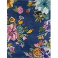 thumbnail image 2 of Rugs.com Blossom Collection Rug – 8' x 10' Blue Medium Rug Perfect For Living Rooms, Large Dining Rooms, Open Floorplans, 2 of 8