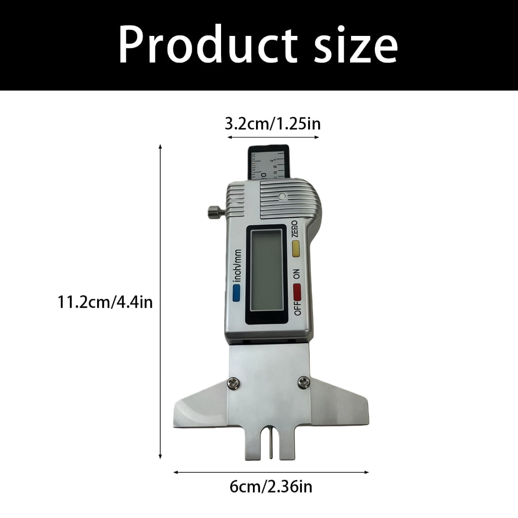 Digital Guitar String Height Gauge Precisions Measurement Tool for Folk Electric Classical Guitars Featuring Fixed Lock
