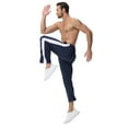 thumbnail image 7 of Men's Sweatpants Athletic Lounge Pants Open Bottom Casual Jersey Pants for Men with Pocket Navy S, 7 of 7