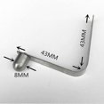 thumbnail image 2 of 6 Pieces 8mm Stainless Steel Kayak Paddle Tent Pole Spring Snap Button Clips, 2 of 5