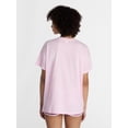 thumbnail image 3 of No Boundaries Sleepwear Oversized Graphic Cotton Tee, Women’s and Women’s Plus XXS-3X, 3 of 5