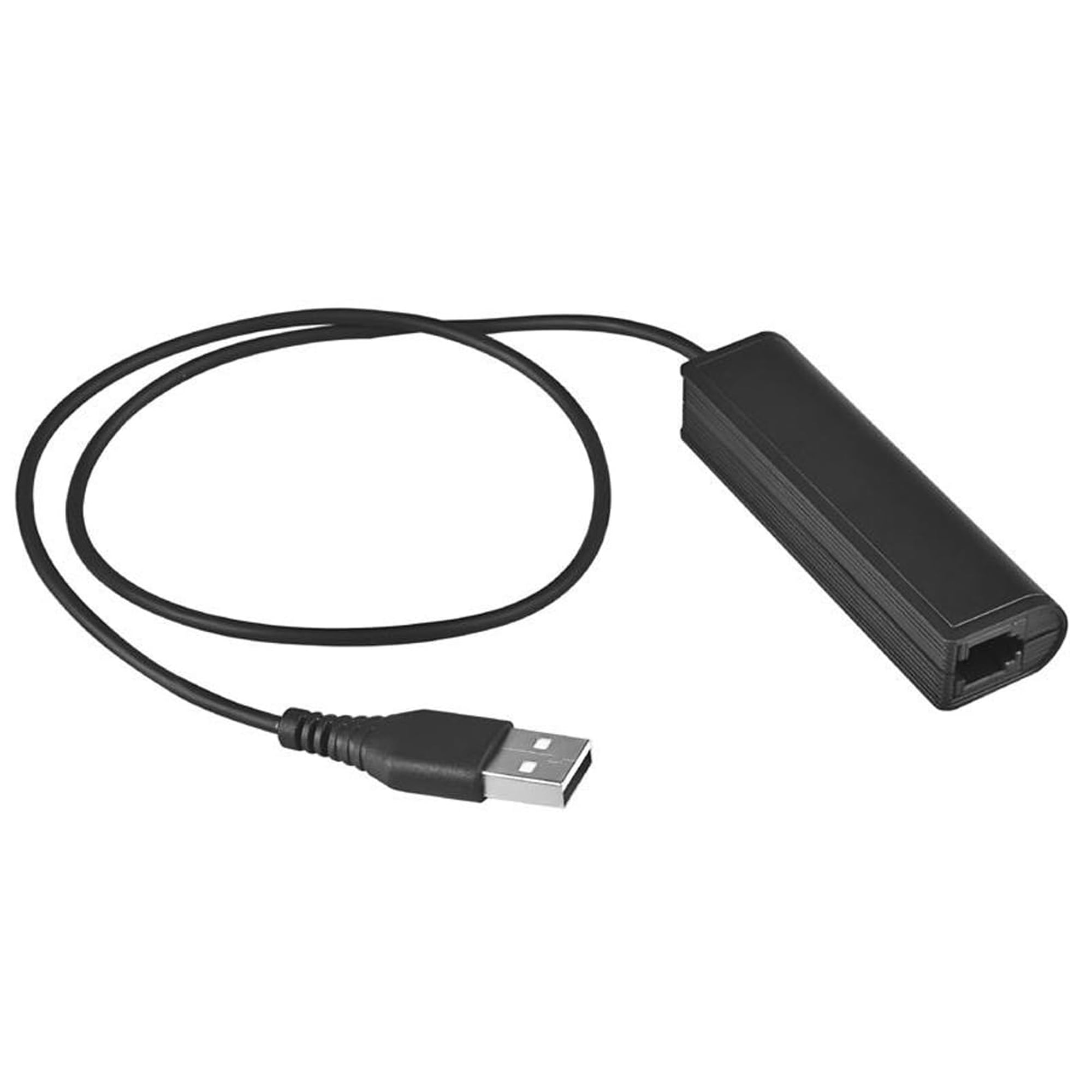 RJ9 Plug to USB Headset Adapter Compatible with Plantronics Jabra Sennheiser Wireless DECT Headsets for Use with Computers PC Laptop Mac Tablet Window Softphones Devices
