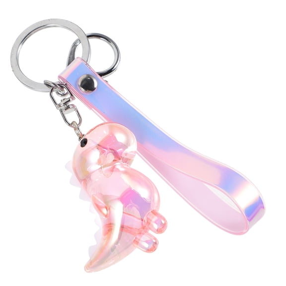 Toyvian Dinosaur Bag Charm Acrylic Keychain for Girls Backpacks, Cute Accessory for