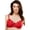 Red Stripe, variant on Women's Lunaire 15211 Whimsy Barbados Lace Demi Bra (Nude 38DDD)