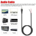 thumbnail image 4 of 2-Piece RCA to Bare Wire Speaker Cable, 3.3FT Speaker Wire Adapter to RCA with Copper Conductors Compatible with TV, CD DVD player, loudspeaker, stereo receiver, audio, and Video AV receiver, 4 of 6
