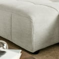 thumbnail image 4 of Liana Left-Facing Upholstered Fabric Modular Sofa with Chaise in Linen, 4 of 8