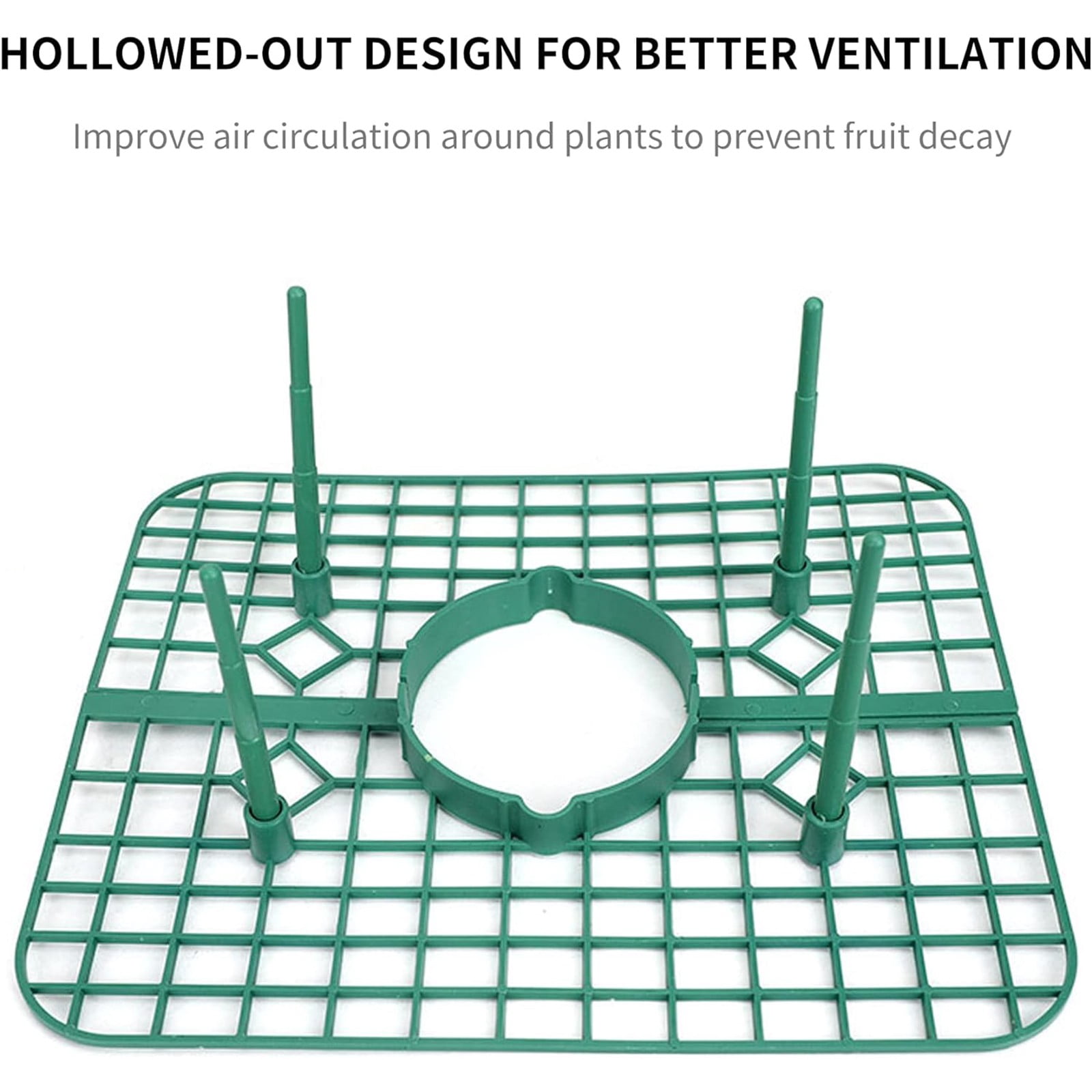 10 Packs Square Strawberry Supports-Strawberry Growing Racks- Plant Support Strawberry Stand Holder Growing Frame Keep Berries Clean