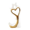 thumbnail image 4 of Figura de pareja, colección de decoración, escritorio, arte de inauguración de la casa, escultura de corazón, estatua de amor para el gabinete de, 4 of 8