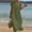 *Army Green, variant on ClodeEU Women's V Neck Short Sleeve Maxi Dress,Casual Loose Fit Tunic Dress with Button Army Green,Women's Plus L