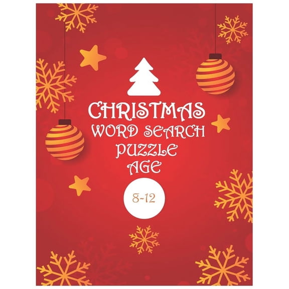 Christmas Word Search Puzzle Age 8-12: christmas word search puzzle for Kids all age 8-12, activity Workbook Game, large, (Paperback)