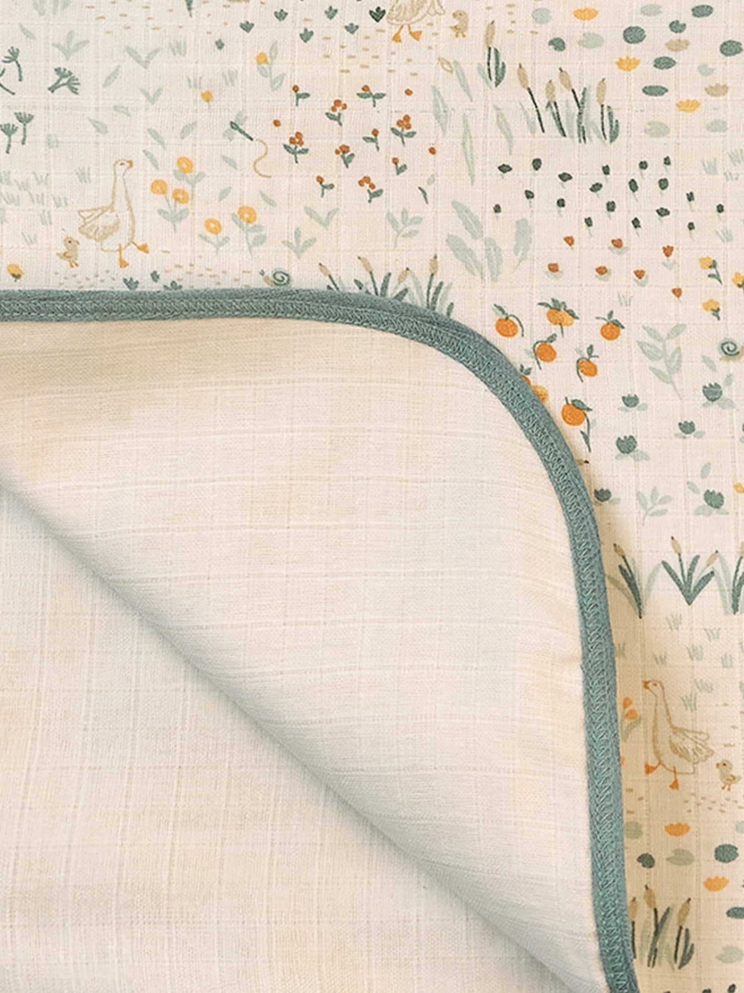 Modern Moments by Gerber Baby Neutral Muslin Blanket, Garden, One Size