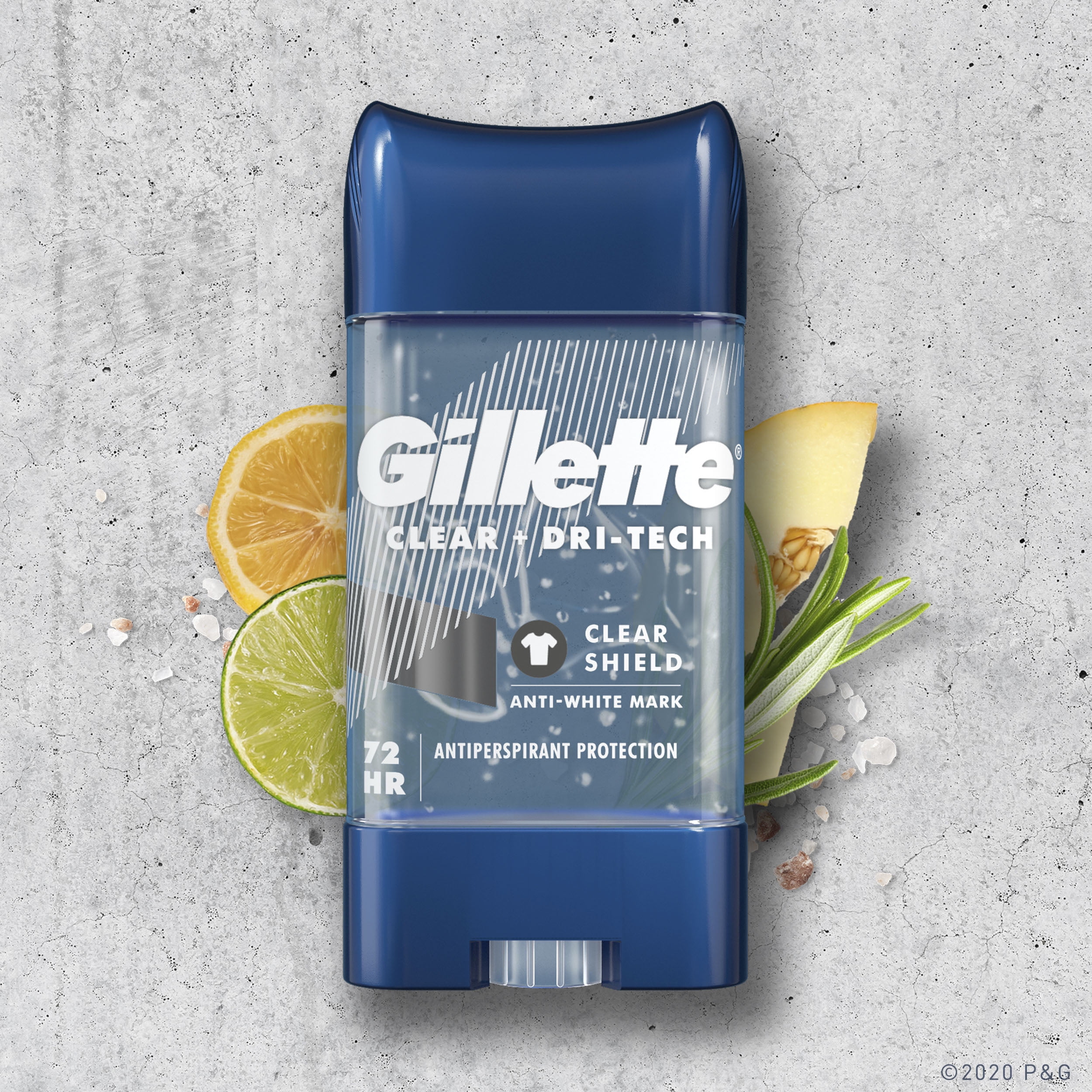 Gillette Antiperspirant Deodorant for Men, Clear Gel, Clear Shield, 3.8 Oz