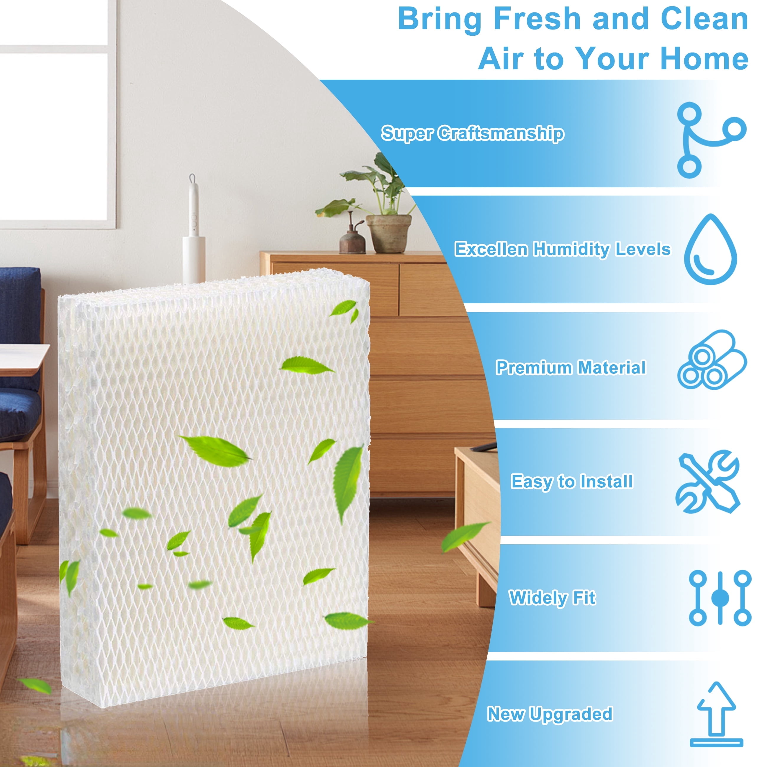 YNXGR  Humidifier Replacement Wicking Filter HFT600 for Honeywell Filter T HFT600 / HFT600PDQ HEV615