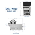thumbnail image 3 of Backyard Discovery Sweetwater Cedar Wooden Chicken Coop for 4-6 Chickens, Run, Nesting Box, 3 of 13