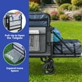thumbnail image 3 of ModFusion 45" Heavy-Duty Folding Utility Cart with Swivel All-Terrain Wheels, Foldable Tailgate, Compact and Portable for Shopping, Sports, Camping, Beach, 3 of 10