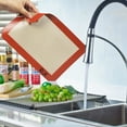 thumbnail image 3 of RUK 8" X 11 7/20" Non-Stick Silicone Baking Quarter Sheets 2 Pieces, 3 of 5