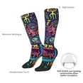 thumbnail image 4 of Balery Neon Graffiti Urban Art Calcetines novedosos Calcetines deportivos Calcetines hasta la rodilla Calcetines de algodón Calcetines originales y geniales, 4 of 6