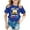 Blue, variant on Girls Loose Fit Tops Tees Shirts Everyday School Spring Summer Wear Easy Clean Ages 3 16 Stylish Comfortable Casual Outdoor (Yellow,5-6 Years)