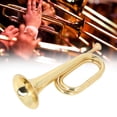 thumbnail image 1 of Spanish Bugle, C Key Cavalry Trumpet Comfortable Touch Thickened Brass  for Marching Band Events, 1 of 7