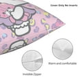 thumbnail image 3 of Hello Kitty Pillow Cover, Square Throw Pillow Cases For Couch Sofa Bed Living Room,Home Decorative, 18"X18", 3 of 9