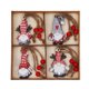 thumbnail image 1 of Adornos navideños, 12 piezas de colgante de árbol de Navidad, muñeco sin rostro de colores, lindos adornos colgantes navideños, estilos de pareja, gnomo navideño, C, 1 of 2