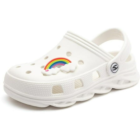 

HOBIBEAR Boys Girls Classic Graphic Garden Clogs Beach Slipper Kids(Toddler/Little Kids/Big Kids)