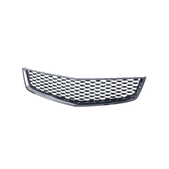 Tomoka Replacement Parts Front Lower Grill Grille Assembly With Chrome Frame Molding Trim Shell With Black Insert Compatible With Chevrolet Equinox 2010-2015