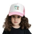 thumbnail image 2 of PAYOHTO Kids Christmas Gnome Tomte Snow Baseball Hat Back Adjustable Mesh Breathable Hats Pink Trucker Cap Outdoor Fishing Sun Caps for Boys or Girls ages 4-10, 2 of 9