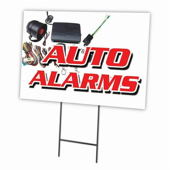 SignMission C-2436 Auto Alarms 18 x 24 in. Were All in This Together Yard Sign & Stak