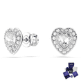 thumbnail image 1 of ARETES PENDIENTES CORAZON ARIANA GRANDE SWAROVSKI MUJER + KIT DE REGALO, 1 of 6