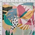 thumbnail image 4 of oneOone Polyester Spandex Light Beige Fabric Geometric Abstract Shapes With Leaves Sewing Craft Projects Fabric Prints By Yard 56 Inch Wide, 4 of 4