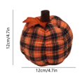 thumbnail image 2 of Hwkond Large Throw Pillows Fall Home New Favourite Delicate Checkered Pumpkin Fabric Material Warm Feel,Orange, 2 of 5