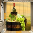 thumbnail image 4 of Vintage Grape Wine Glass Shower Curtain Fabric Shower Curtain Set with 12 Hooks Waterproof 72 * 72 Inches for Bathroom Beach Caravan Hotel, 4 of 6