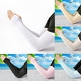 thumbnail image 4 of Manches en Soie Glacée Protection Solaire pour Poignet Respirantes Protection UV pour Cyclisme Conduite Camping Randonnée en Plein Air, 4 of 10