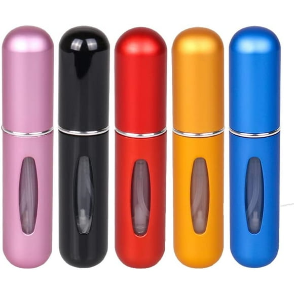 5PCS Portable Mini Refillable Perfume Bottle Spray Pump Empty Cosmetic Container 5ml refill Atomizer Bottle Travel