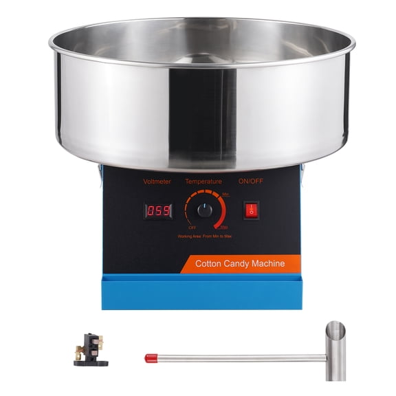 KFFKFF 1000W Commercial Cotton Candy Machine Suitable for Party Blue