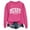 Hot Pink, variant on Women's Fashion Long Sleeve Christmas Printed Round Neck Loose Pullover Sweater Top for Holiday Season and Comfortable Casual Wear,Beige,L