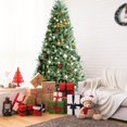 thumbnail image 4 of Costway 8ft Snow Flocked Artificial Christmas Tree w/ 1651 Glitter PE & PVC Tips, 4 of 10
