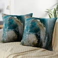 thumbnail image 2 of LALILO Throw Pillow Covers Oil Oil Canvas Oil Color Artwork Grunge Oil Canvas Colorful Old Dark Art Artistic Set of 2 Square 18 x 18 Inch Pillowcase, 2 of 5