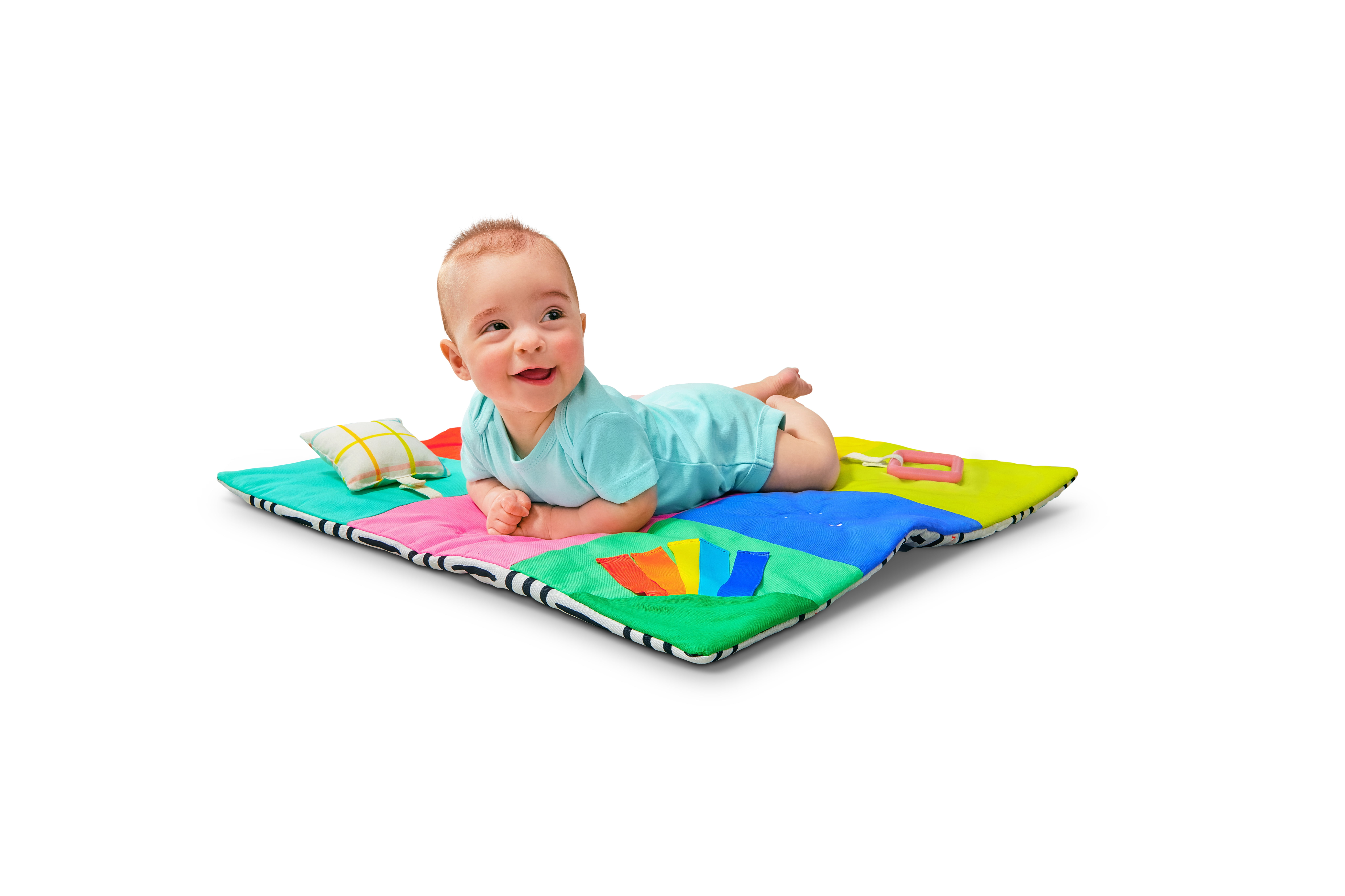 Lovevery, Anytime Activity Mat, On-The-Go Play Mat for Baby, Play Mat for Tummy Time, Lightweight, Easy to Store and Travel, 0+ Months