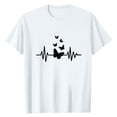 thumbnail image 3 of NAMTYQX Womens T Shirts Loose Fit Short Sleeve Plus Size Breathable Mit Print Simple Loose Crew Neck Print Light Ladies Tops and Blouses White Size 2XL, 3 of 5