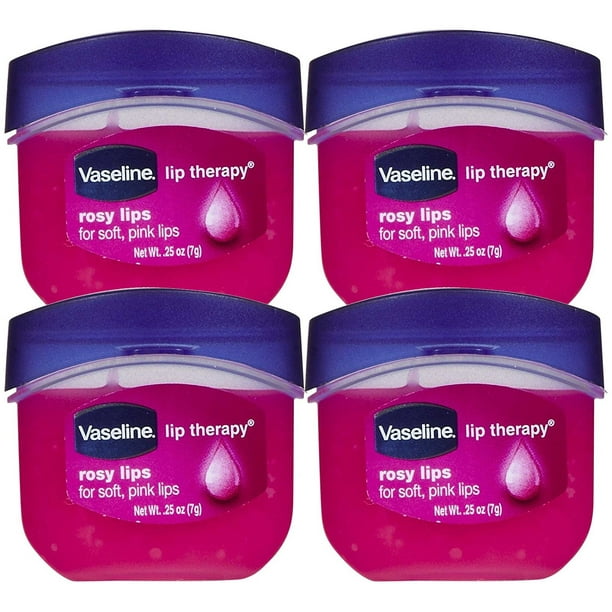 Vaseline Lip Therapy Rosy Lips Dry Lips And Leaves 0.25 Ounce (Pack Of
