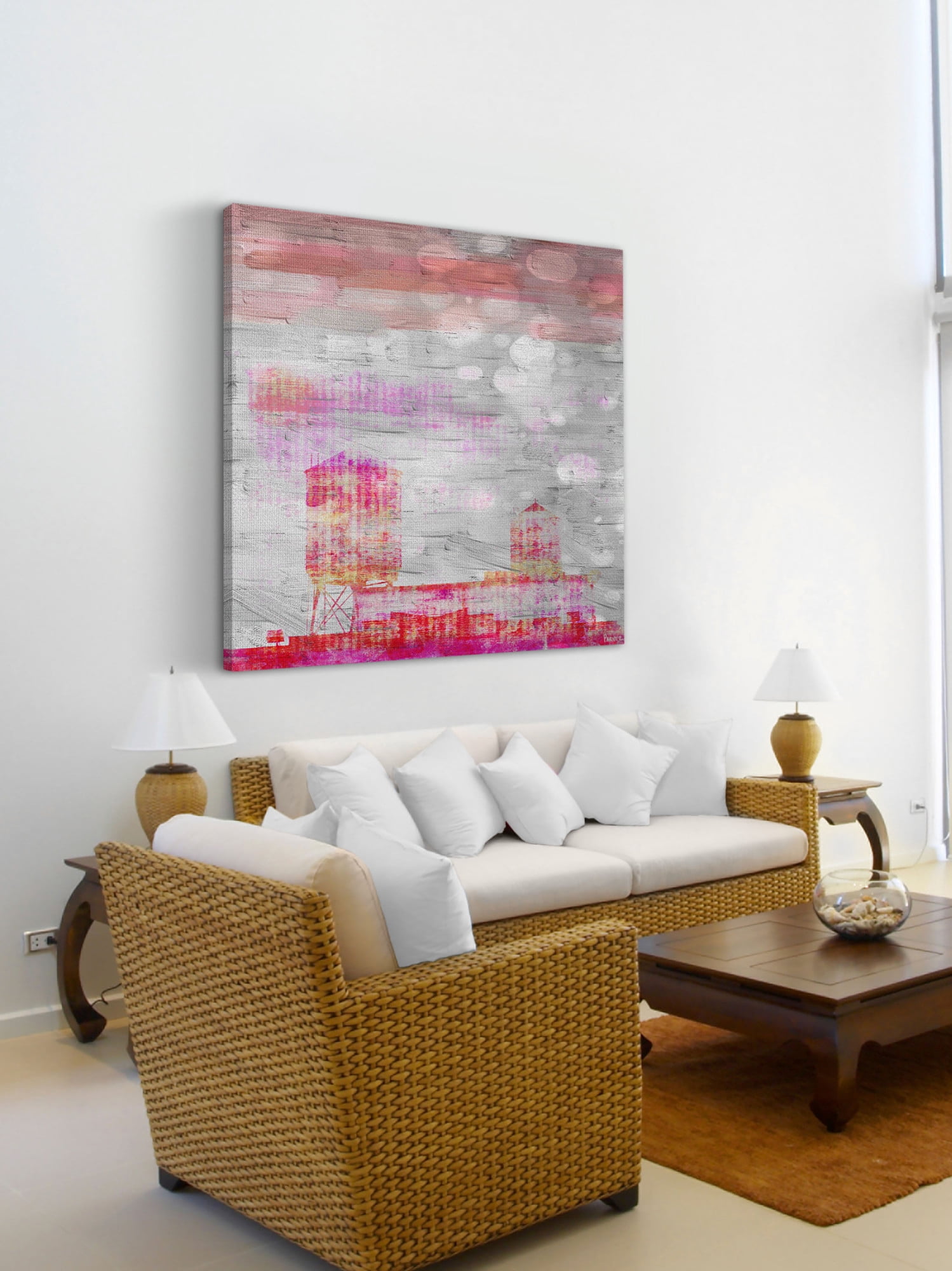 Parvez Taj "Silos in Color" Print on Canvas