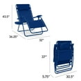 thumbnail image 2 of Best Choice Products Oversized Zero Gravity Chair, Folding Outdoor Patio Recliner w/ Cup Holder - Marine, 2 of 7