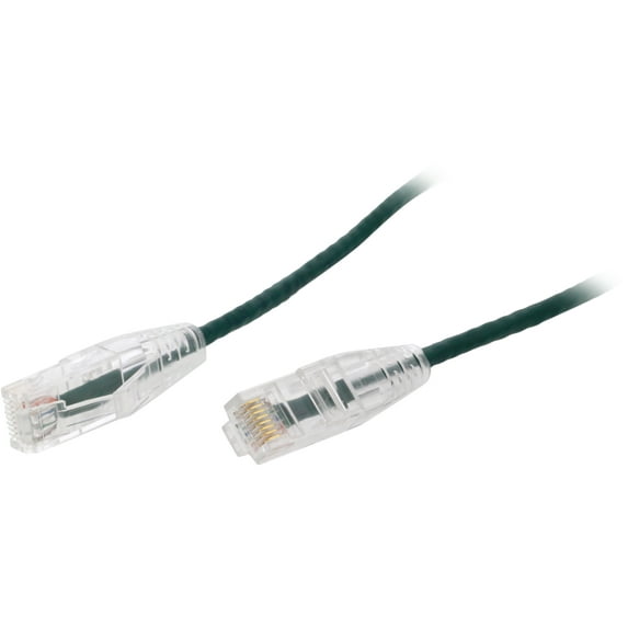 Nippon Labs 28 AWG Snagless Ultra Slim Cat6 Ethernet Patch Cable - Network Internet Cord - 1ft, Green (SLCAT6-28-1GN)