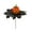 C, variant on Halloween Decorations Set Pumpkin Autumn Maple Leaf Branch Plastic Material Hand Painted for Fall Party Tabletop Mantel