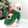 thumbnail image 1 of Dog Sweaters Christmas Halloween Dog Holiday Sweaters Puppy Snow Elk Reindeer Elf Warm Cosplay Clothes, 1 of 8